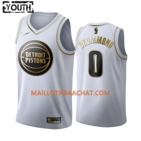 Maillot NBA Detroit Pistons Andre Drummond 0 Nike 2019-20 Blanc Golden Edition Swingman - Enfant